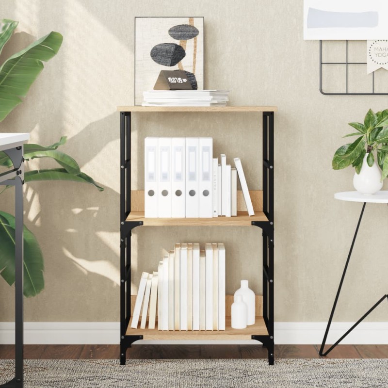 vidaXL Bücherregal Sonoma-Eiche 50x33x82 cm Holzwerkstoff vidaXL Bücherregal Sonoma-Eiche 50x33x82 cm Holzwerkstoff