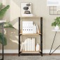 vidaXL Bücherregal Sonoma-Eiche 50x33x82 cm Holzwerkstoff vidaXL Bücherregal Sonoma-Eiche 50x33x82 cm Holzwerkstoff