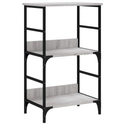 vidaXL Bücherregal Grau Sonoma 50x33x82 cm Holzwerkstoff