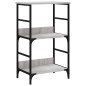 vidaXL Bücherregal Grau Sonoma 50x33x82 cm Holzwerkstoff vidaXL Bücherregal Grau Sonoma 50x33x82 cm Holzwerkstoff