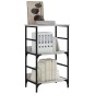 vidaXL Bücherregal Grau Sonoma 50x33x82 cm Holzwerkstoff vidaXL Bücherregal Grau Sonoma 50x33x82 cm Holzwerkstoff