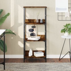 vidaXL Bücherregal Räuchereiche 50x33x117,5 cm Holzwerkstoff