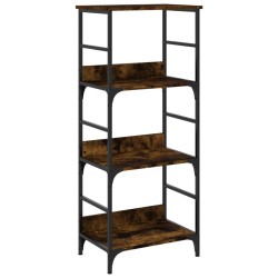 vidaXL Bücherregal Räuchereiche 50x33x117,5 cm Holzwerkstoff