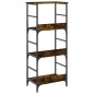 vidaXL Bücherregal Räuchereiche 50x33x117,5 cm Holzwerkstoff vidaXL Bücherregal Räuchereiche 50x33x117,5 cm Holzwerkstoff