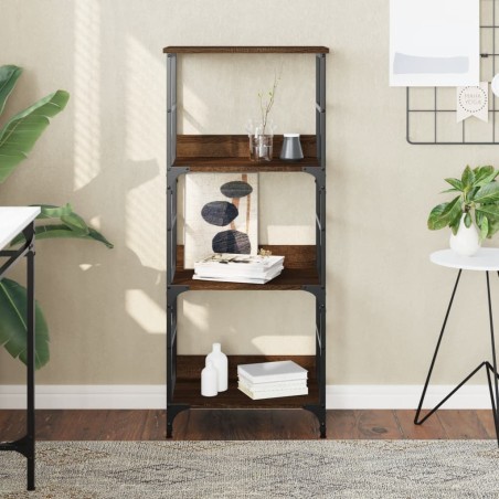 vidaXL Bücherregal Braun Eichen-Optik 50x33x117,5 cm Holzwerkstoff