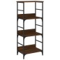 vidaXL Bücherregal Braun Eichen-Optik 50x33x117,5 cm Holzwerkstoff vidaXL Bücherregal Braun Eichen-Optik 50x33x117,5 cm Holzwerkstoff