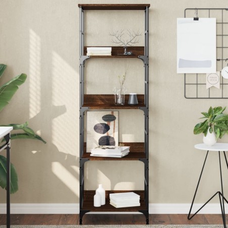vidaXL Bücherregal Braun Eichen-Optik 50x33x153 cm Holzwerkstoff