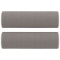 vidaXL 2-tlg. Sofagarnitur mit Kissen Taupe Stoff vidaXL 2-tlg. Sofagarnitur mit Kissen Taupe Stoff