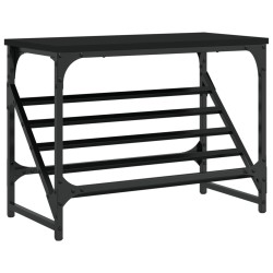 vidaXL Schuhregal Schwarz 60x30x45 cm Holzwerkstoff