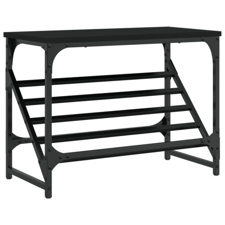vidaXL Schuhregal Schwarz 60x30x45 cm Holzwerkstoff