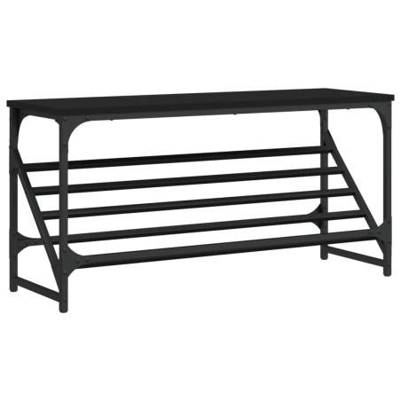 vidaXL Schuhregal Schwarz 90x30x45 cm Holzwerkstoff