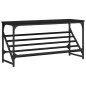 vidaXL Schuhregal Schwarz 90x30x45 cm Holzwerkstoff vidaXL Schuhregal Schwarz 90x30x45 cm Holzwerkstoff