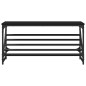 vidaXL Schuhregal Schwarz 90x30x45 cm Holzwerkstoff vidaXL Schuhregal Schwarz 90x30x45 cm Holzwerkstoff