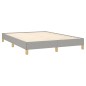 vidaXL Bettgestell Hellgrau 140x190 cm Stoff vidaXL Bettgestell Hellgrau 140x190 cm Stoff