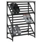 vidaXL Schuhregal Grau Sonoma 60x30x85 cm Holzwerkstoff vidaXL Schuhregal Grau Sonoma 60x30x85 cm Holzwerkstoff