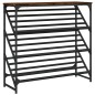 vidaXL Schuhregal Räuchereiche 90x30x85 cm Holzwerkstoff vidaXL Schuhregal Räuchereiche 90x30x85 cm Holzwerkstoff