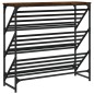 vidaXL Schuhregal Räuchereiche 90x30x85 cm Holzwerkstoff vidaXL Schuhregal Räuchereiche 90x30x85 cm Holzwerkstoff