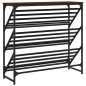 vidaXL Schuhregal Braun Eichen-Optik 90x30x85 cm Holzwerkstoff vidaXL Schuhregal Braun Eichen-Optik 90x30x85 cm Holzwerkstoff