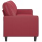 vidaXL 3-Sitzer-Sofa Weinrot 180 cm Kunstleder vidaXL 3-Sitzer-Sofa Weinrot 180 cm Kunstleder