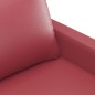 vidaXL 3-Sitzer-Sofa Weinrot 180 cm Kunstleder vidaXL 3-Sitzer-Sofa Weinrot 180 cm Kunstleder