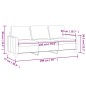 vidaXL 3-Sitzer-Sofa Weinrot 180 cm Kunstleder vidaXL 3-Sitzer-Sofa Weinrot 180 cm Kunstleder