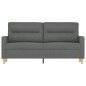 vidaXL 2-Sitzer-Sofa Dunkelgrau 140 cm Stoff vidaXL 2-Sitzer-Sofa Dunkelgrau 140 cm Stoff
