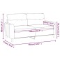 vidaXL 2-Sitzer-Sofa Dunkelgrau 140 cm Stoff vidaXL 2-Sitzer-Sofa Dunkelgrau 140 cm Stoff