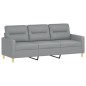 vidaXL 3-Sitzer-Sofa Hellgrau 180 cm Stoff vidaXL 3-Sitzer-Sofa Hellgrau 180 cm Stoff
