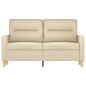 vidaXL 2-Sitzer-Sofa Creme 120 cm Stoff vidaXL 2-Sitzer-Sofa Creme 120 cm Stoff