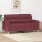 vidaXL 2-Sitzer-Sofa Weinrot 140 cm Stoff vidaXL 2-Sitzer-Sofa Weinrot 140 cm Stoff