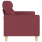 vidaXL 2-Sitzer-Sofa Weinrot 140 cm Stoff vidaXL 2-Sitzer-Sofa Weinrot 140 cm Stoff