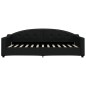 vidaXL Tagesbett mit Matratze Schwarz 90x200 cm Stoff vidaXL Tagesbett mit Matratze Schwarz 90x200 cm Stoff