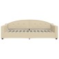 vidaXL Tagesbett mit Matratze Creme 100x200 cm Stoff vidaXL Tagesbett mit Matratze Creme 100x200 cm Stoff