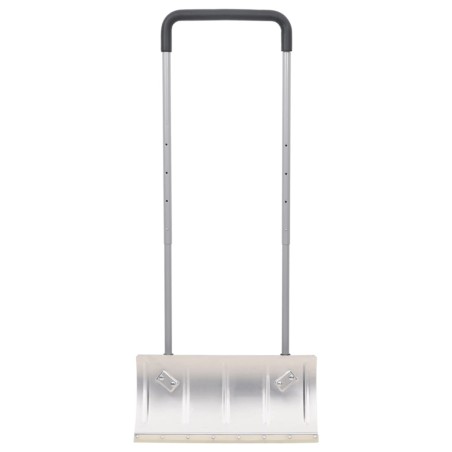 vidaXL Schneeschieber mit Teleskopgriff Silbern 61 cm Stahl