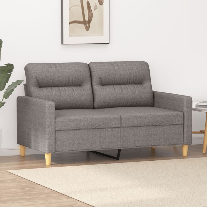 vidaXL 2-Sitzer-Sofa Taupe 120 cm Stoff vidaXL 2-Sitzer-Sofa Taupe 120 cm Stoff
