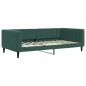 vidaXL Tagesbett Ausziehbar mit Schubladen Dunkelgrün 100x200 cm Samt vidaXL Tagesbett Ausziehbar mit Schubladen Dunkelgrün 100x200 cm Samt