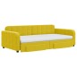 vidaXL Tagesbett Ausziehbar mit Schubladen Gelb 100x200 cm Samt vidaXL Tagesbett Ausziehbar mit Schubladen Gelb 100x200 cm Samt