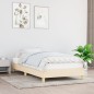 Bettgestell Creme 90x190 cm Stoff Bettgestell Creme 90x190 cm Stoff