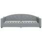 vidaXL Tagesbett Ausziehbar Hellgrau 90x190 cm Stoff vidaXL Tagesbett Ausziehbar Hellgrau 90x190 cm Stoff