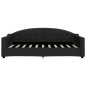 vidaXL Tagesbett Ausziehbar Schwarz 90x190 cm Stoff vidaXL Tagesbett Ausziehbar Schwarz 90x190 cm Stoff