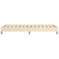 Bettgestell Creme 90x190 cm Stoff Bettgestell Creme 90x190 cm Stoff