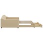 vidaXL Tagesbett Ausziehbar mit Schubladen Creme 100x200 cm Stoff vidaXL Tagesbett Ausziehbar mit Schubladen Creme 100x200 cm Stoff