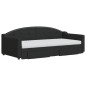 vidaXL Tagesbett Ausziehbar mit Schubladen Schwarz 90x190 cm Stoff vidaXL Tagesbett Ausziehbar mit Schubladen Schwarz 90x190 cm Stoff