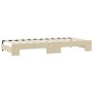 vidaXL Tagesbett Ausziehbar mit Schubladen Creme 90x200 cm Stoff vidaXL Tagesbett Ausziehbar mit Schubladen Creme 90x200 cm Stoff