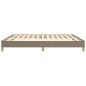 vidaXL Bettgestell Taupe 180x200 cm Stoff vidaXL Bettgestell Taupe 180x200 cm Stoff