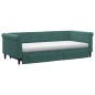 vidaXL Tagesbett Ausziehbar mit Schubladen Dunkelgrün 90x200 cm Samt vidaXL Tagesbett Ausziehbar mit Schubladen Dunkelgrün 90x200 cm Samt