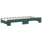 vidaXL Tagesbett Ausziehbar mit Schubladen Dunkelgrün 90x200 cm Samt vidaXL Tagesbett Ausziehbar mit Schubladen Dunkelgrün 90x200 cm Samt
