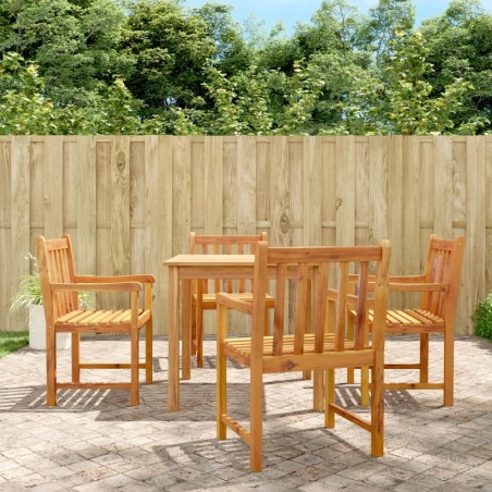 vidaXL Gartenstühle 4 Stk. 56x55,5x90 cm Massivholz Akazie