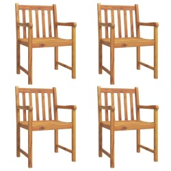 vidaXL Gartenstühle 4 Stk. 56x55,5x90 cm Massivholz Akazie