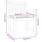 vidaXL Gartenstühle 4 Stk. 56x55,5x90 cm Massivholz Akazie vidaXL Gartenstühle 4 Stk. 56x55,5x90 cm Massivholz Akazie